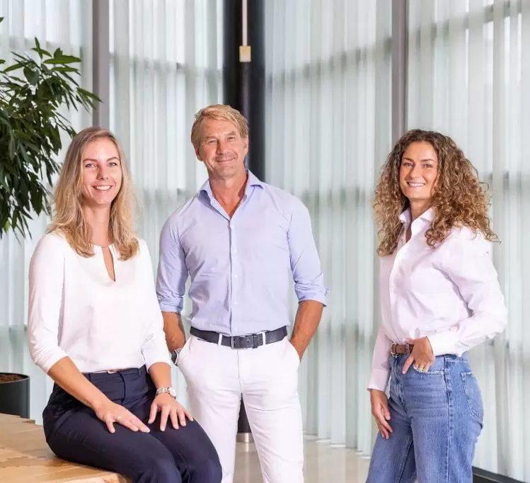 Evelien de Vust, Anton Rutgers en Inge van der Meij (vlnr)